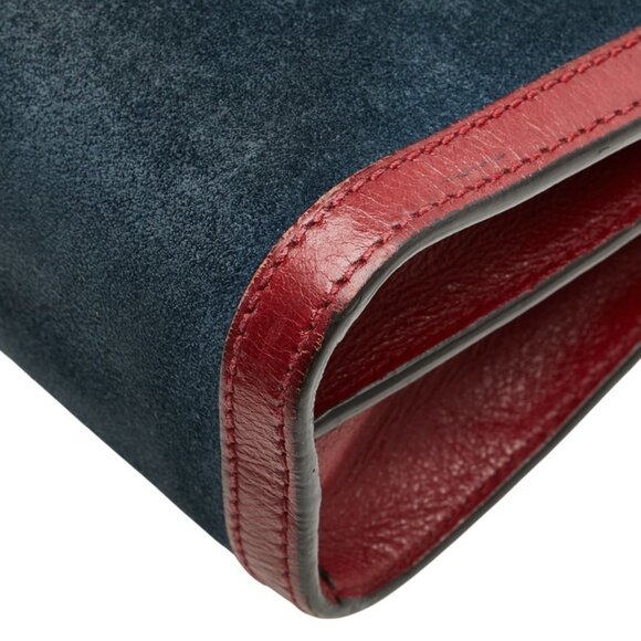 GUCCI Red Leather Shoulder Bag - Picture 8 of 14